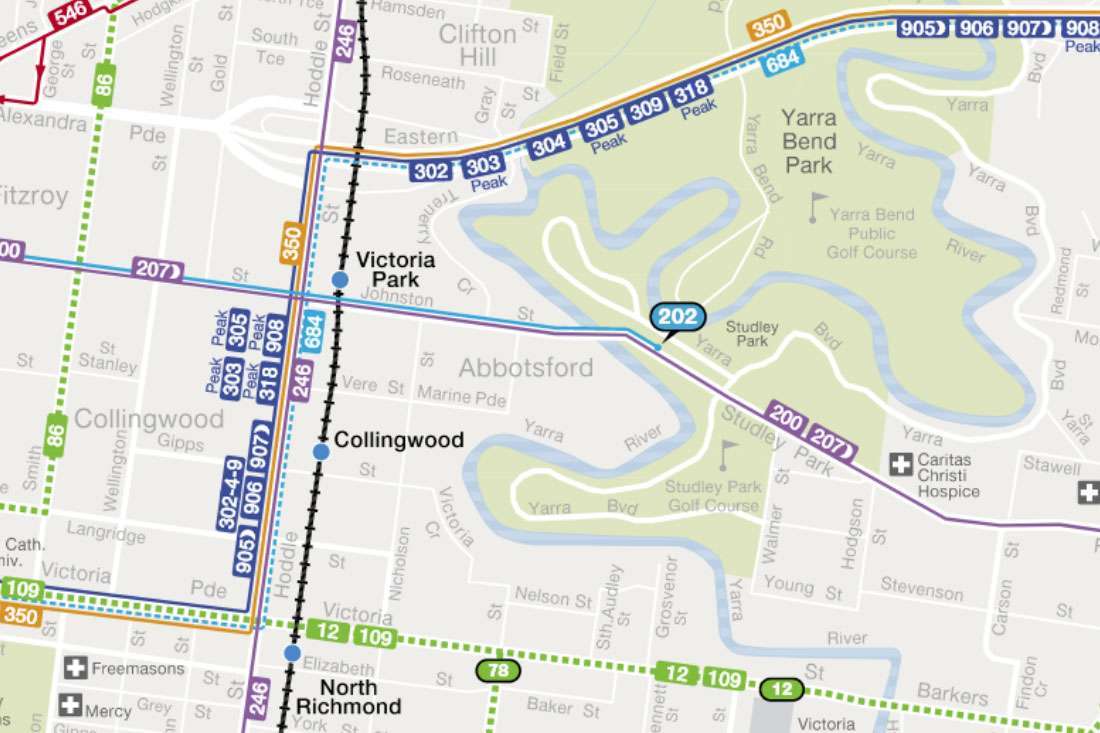 Abbotsford public transport map