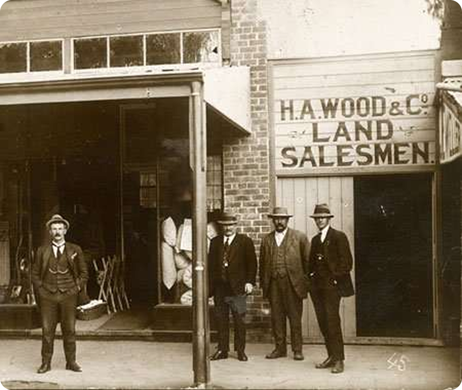 H.A. Wood & Co Land Salesmen, Melbourne early 1900s